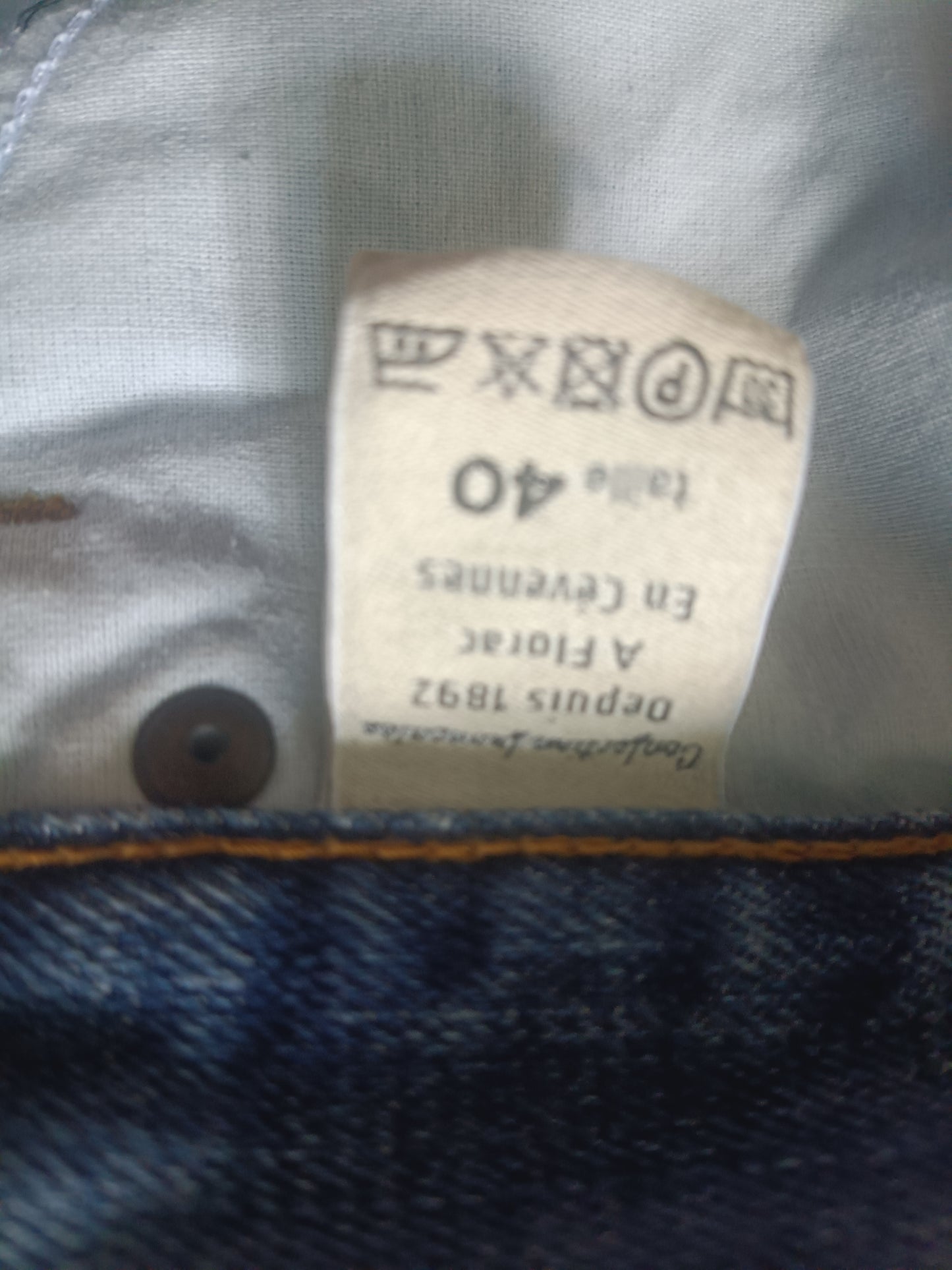 Jean mom taille haute Clair - Marthe