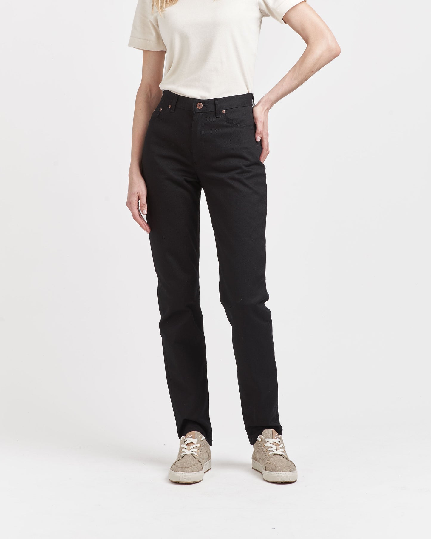 Jean femme Mom Taille Haute Noir - Marthe