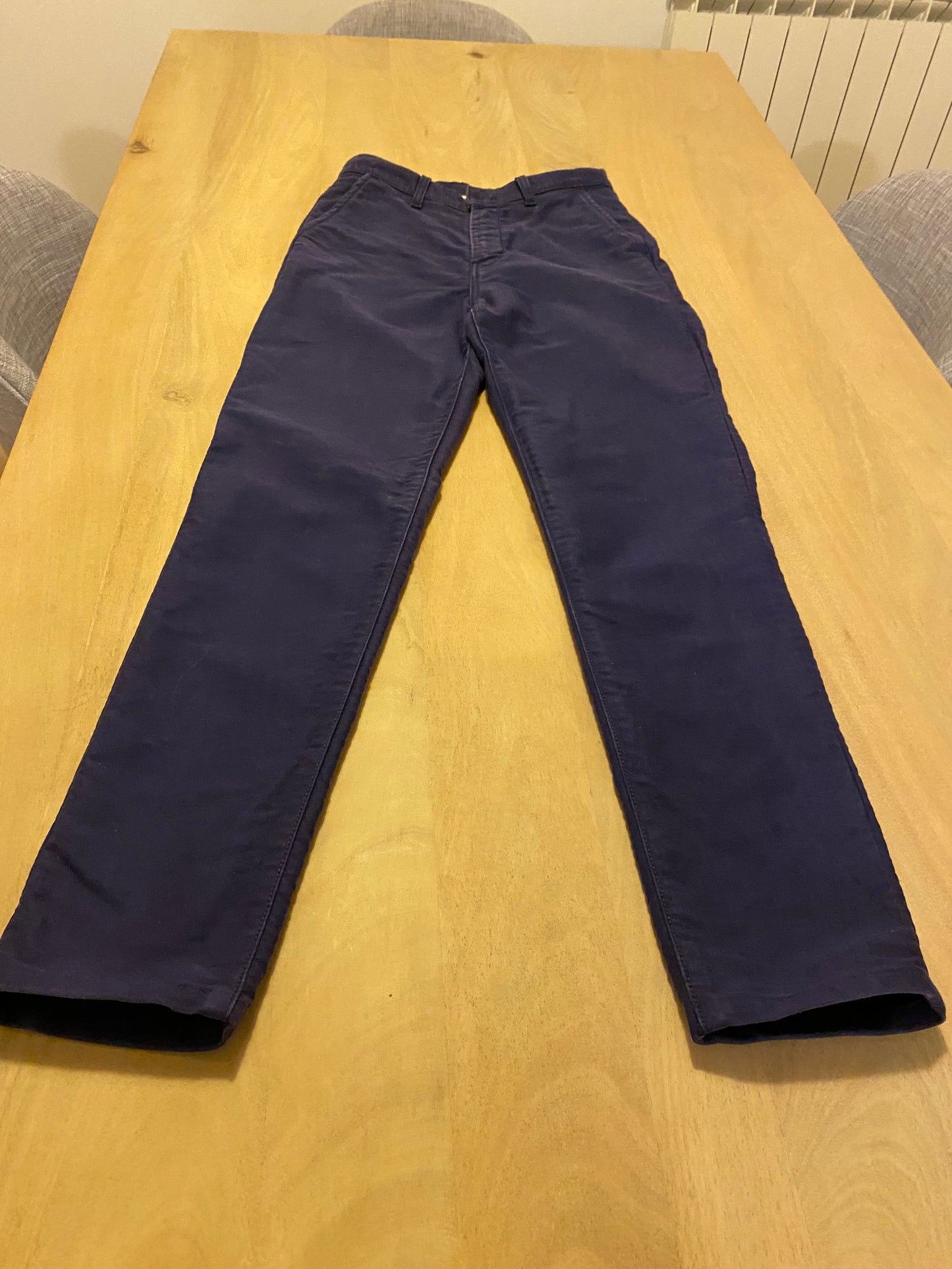 Chino ajusté taille haute Moleskine - Léonie