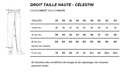 Jean droit Stonewashed - Célestin