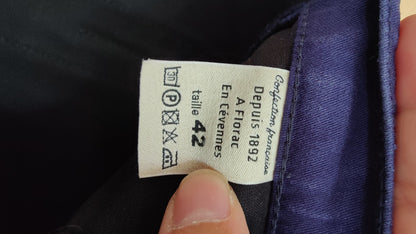 Chino ajusté taille haute Moleskine - Léonie