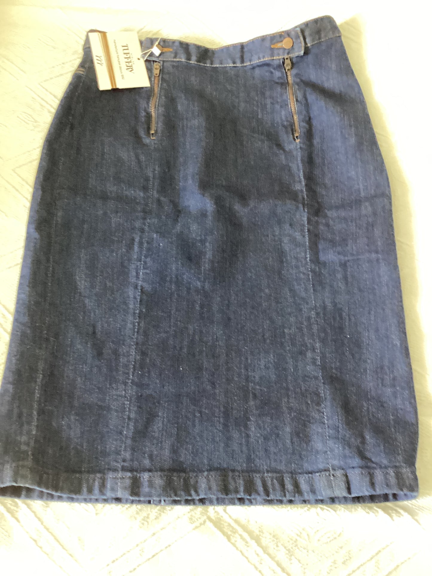 Jupe en jean crayon taille haute Coton Bio - Agathe