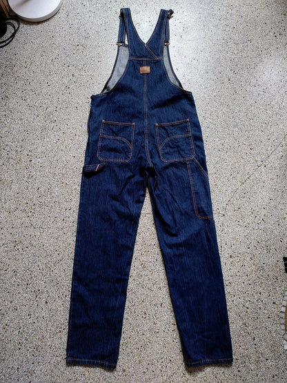 Salopette jean bio indigo naturel - André