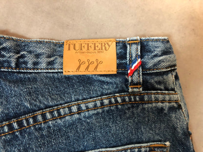 Jean droit taille haute stonewashed - Apolline