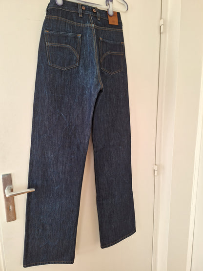 Jean large taille haute Selvedge - Désiré