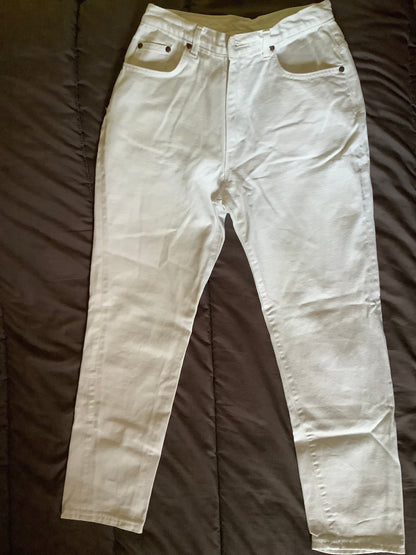 Jean mom taille haute blanc - Marthe