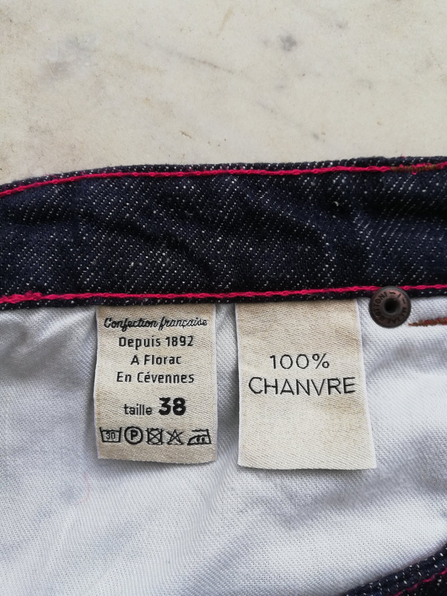 Jean mom taille haute Chanvre - Marthe