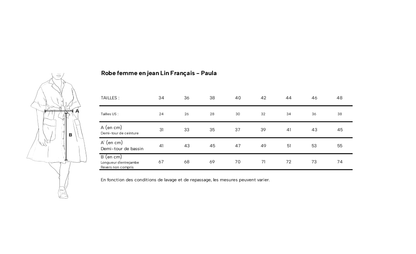 Robe en jean Lin Français - Paula