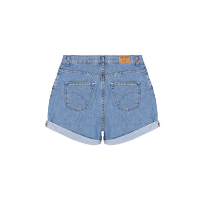 Short femme taille haute en jean Clair - Aimé