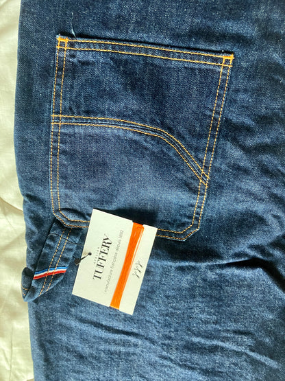 Salopette jean bio indigo naturel - André