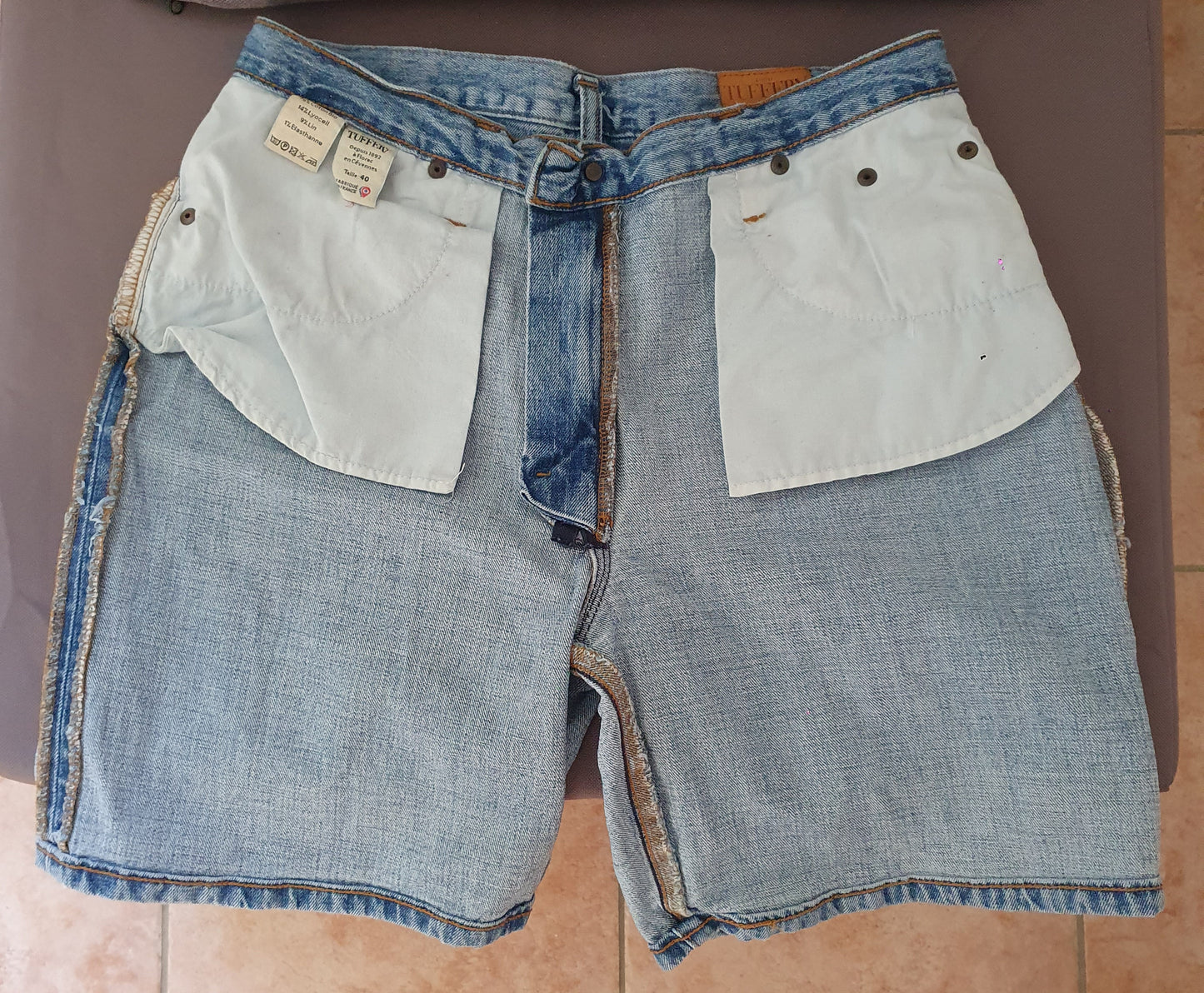 Short femme taille haute en jean Clair - Aimé