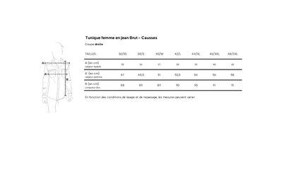 Tunique en jean Brut - Causses