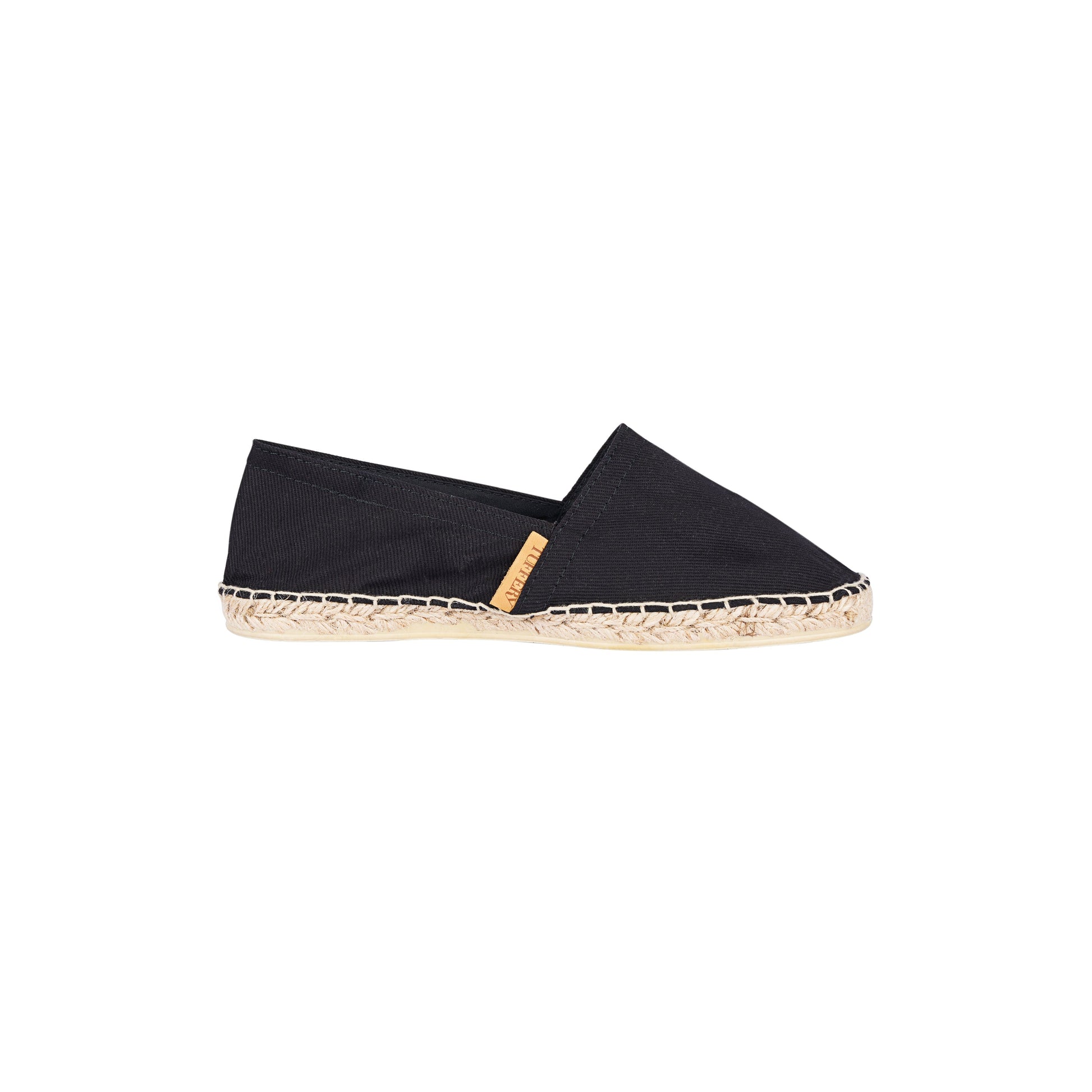 Espadrille unisexe en jean noir