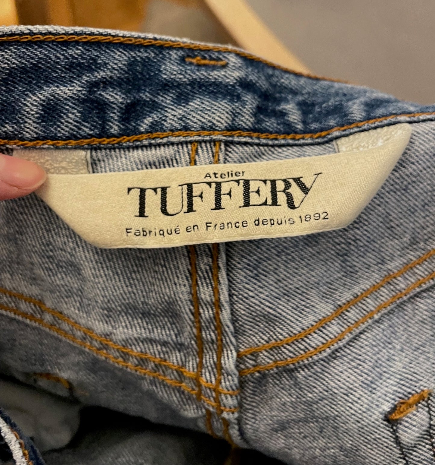 Jean droit taille haute clair – Apolline