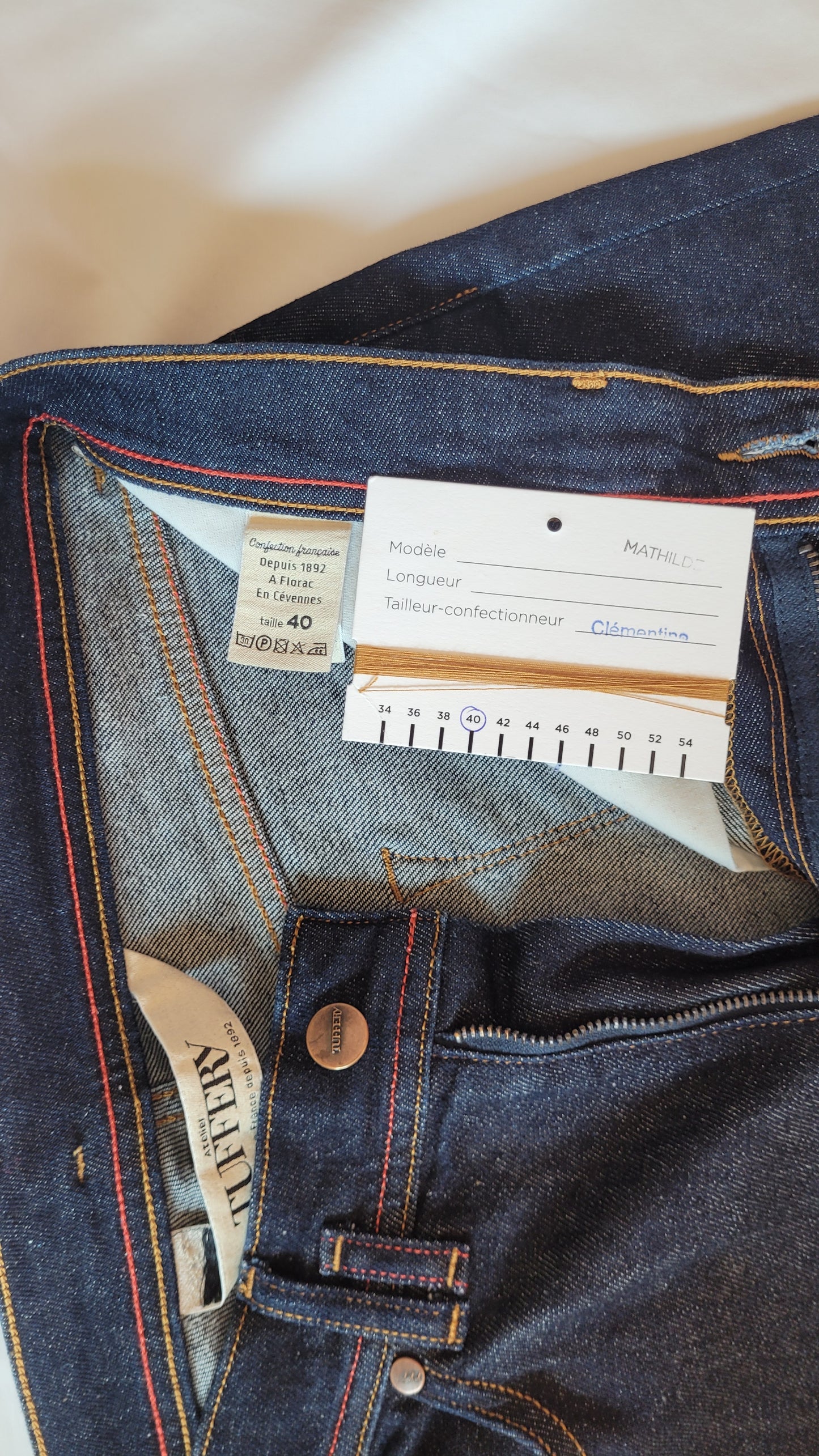 Jean slim taille standard Brut - Mathilde