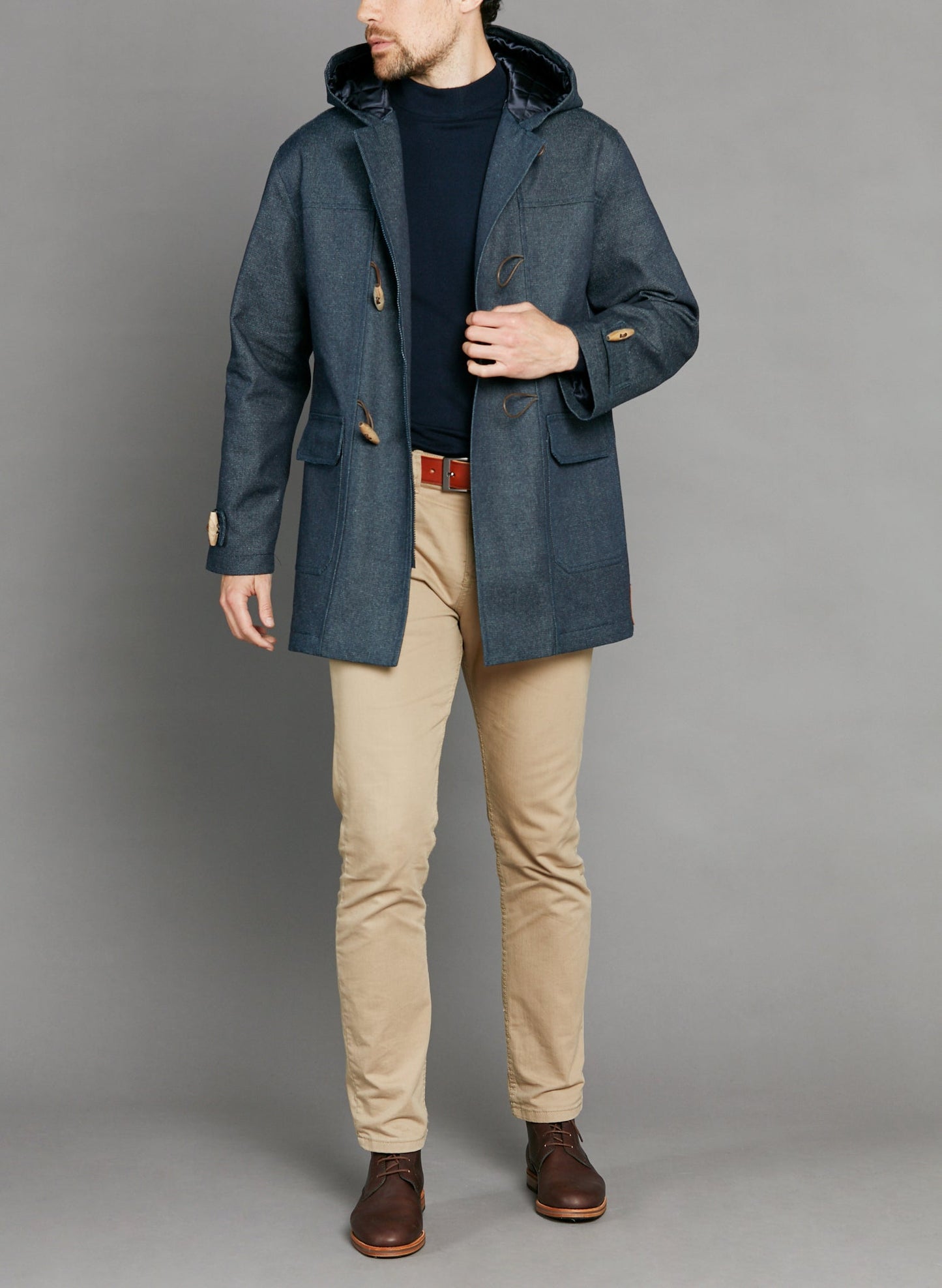 Manteau en jean Laine Française - Aigoual