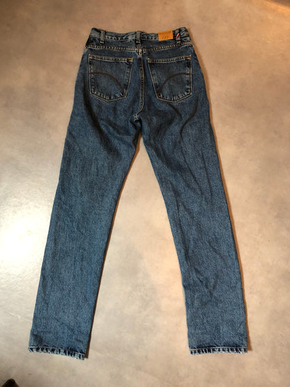 Jean droit taille haute stonewashed - Apolline