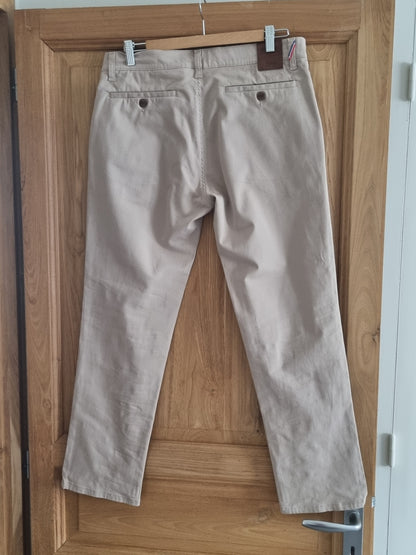 Chino homme droit ajusté Beige - Ernest