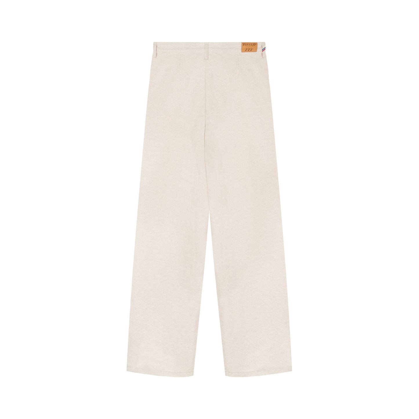 Pantalon femme droit taille haute naturel - Gabi