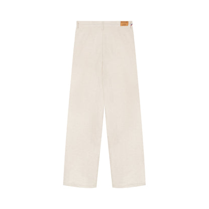 Pantalon femme droit taille haute naturel - Gabi