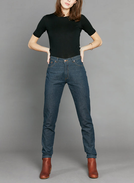 Jean mom taille haute Laine Française - Marthe