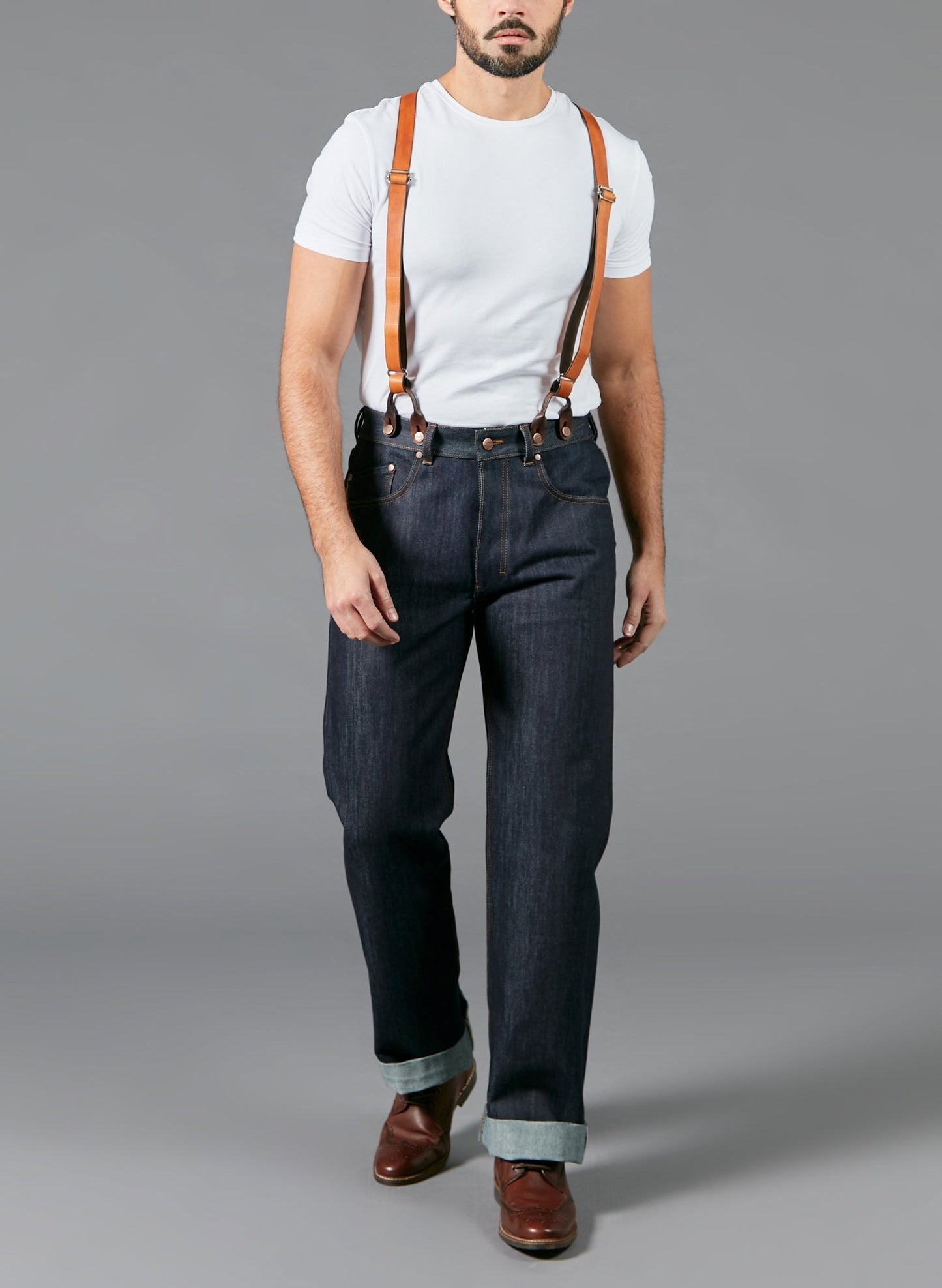 Jean large taille haute Selvedge - Désiré