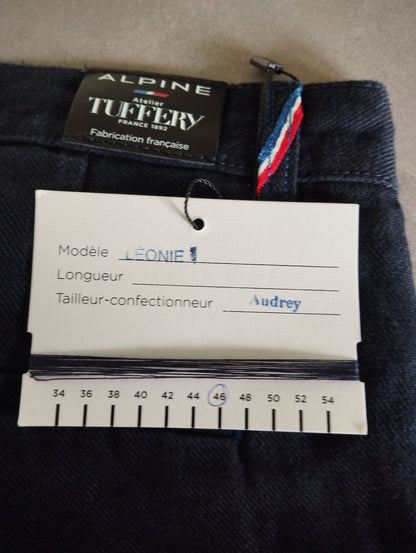 Chino ajusté taille haute Alpine 100% Lin Français - Léonie