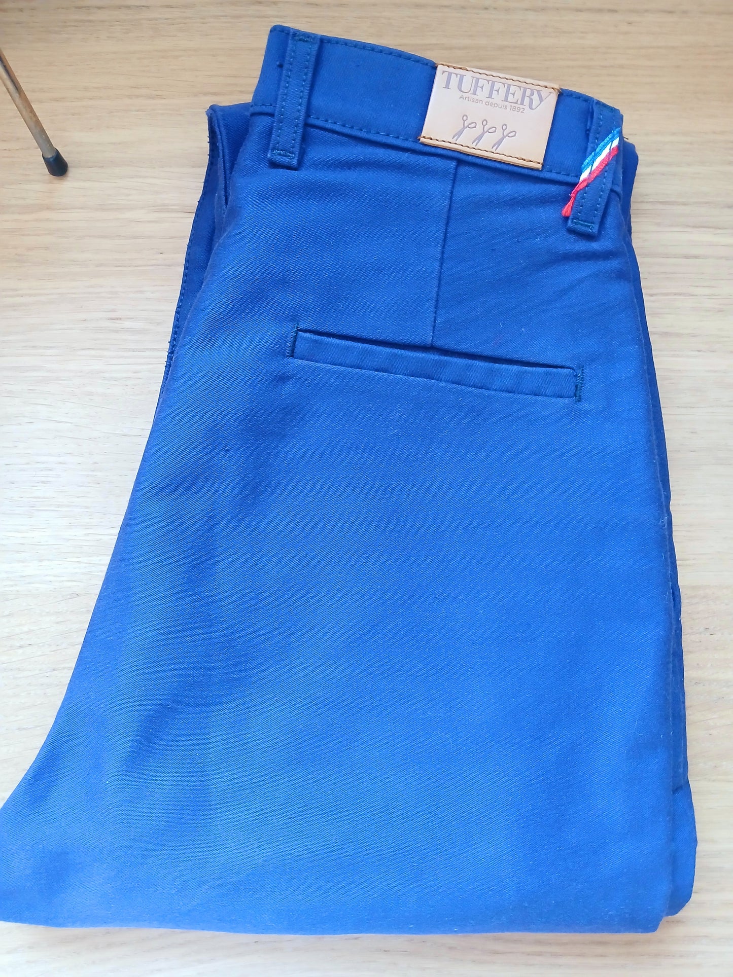 Chino ajusté taille haute Moleskine - Léonie