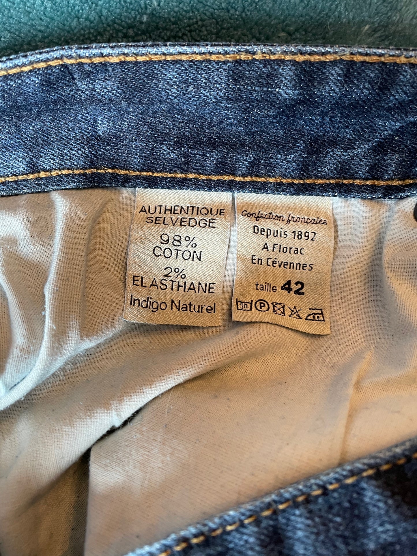 Jean droit ajusté Brut Selvedge - Alphonse