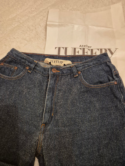 Jean droit taille haute laine – SAINT JAMES x Atelier TUFFERY – Apolline