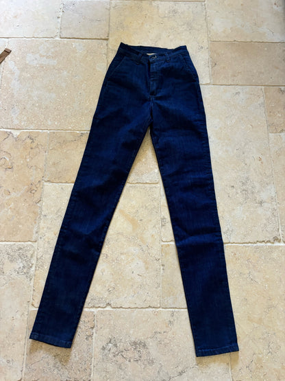 Chino ajusté taille haute Brut Coton Bio - Léonie