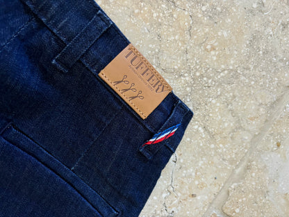 Chino ajusté taille haute Brut Coton Bio - Léonie