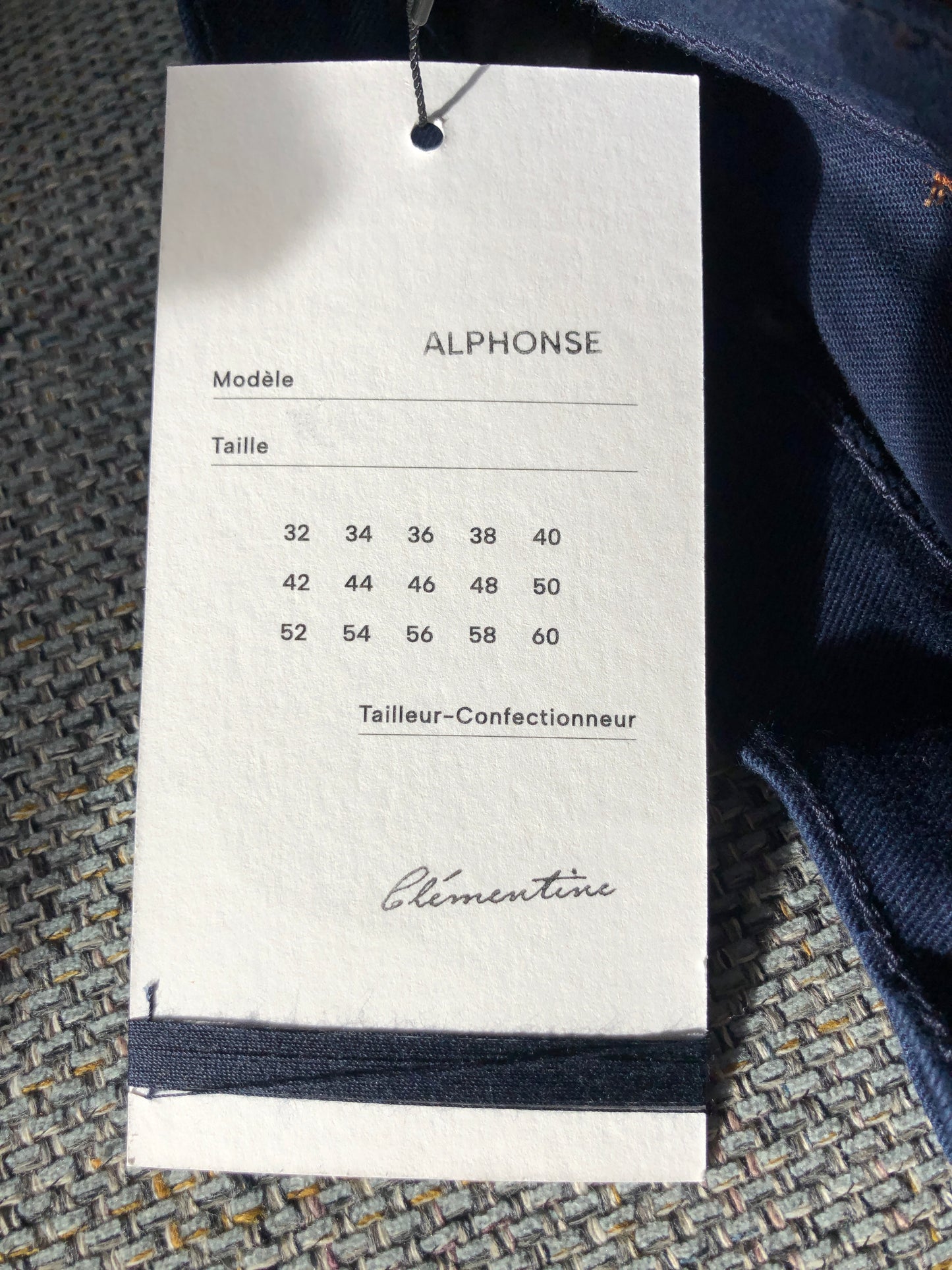 Jean ajusté brut bio France Rugby – Alphonse