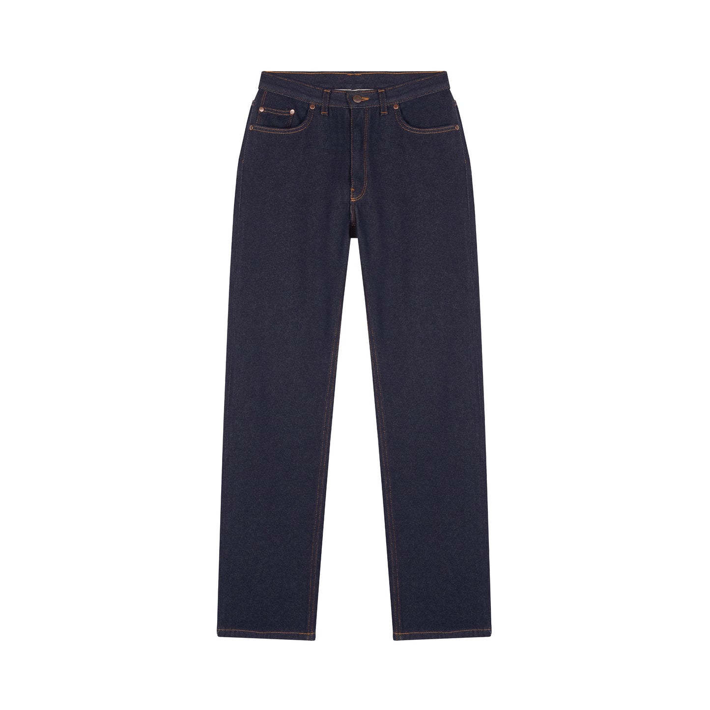 Jean droit taille haute laine – SAINT JAMES x Atelier TUFFERY – Apolline