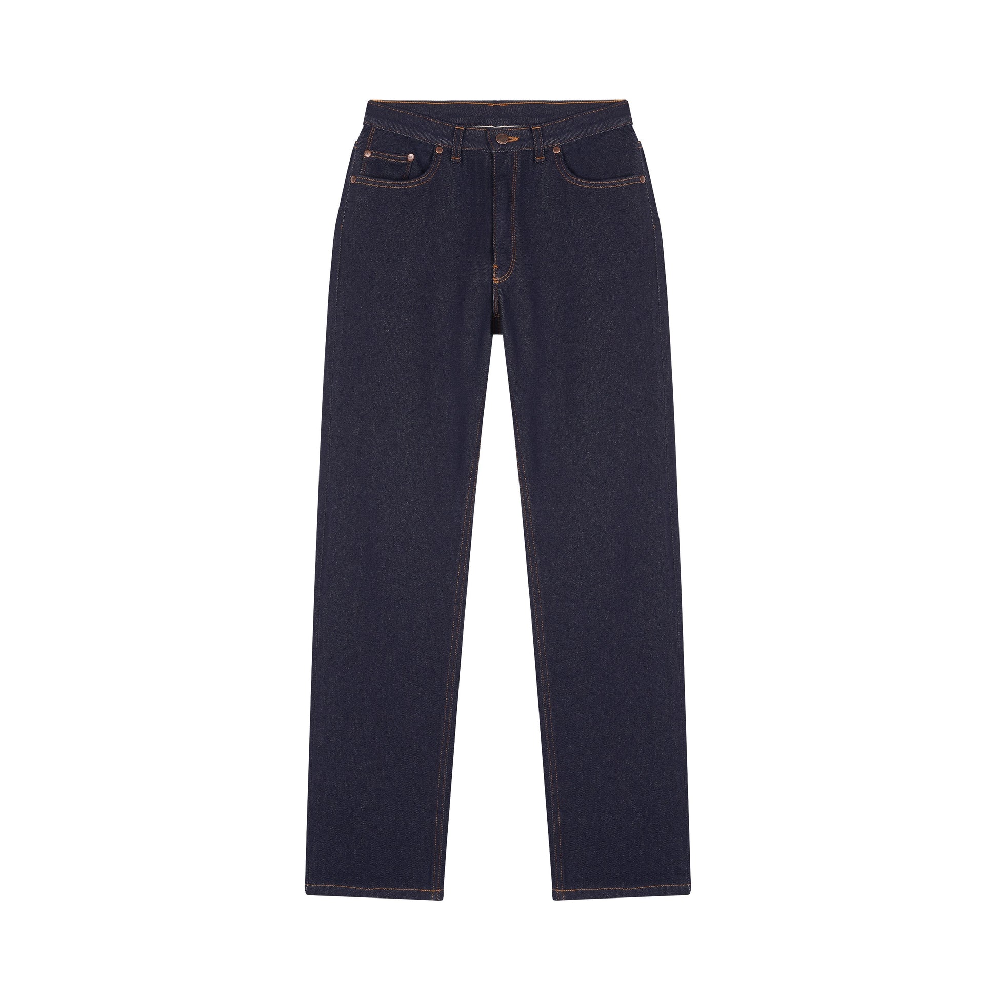 Jean droit taille haute laine – SAINT JAMES x Atelier TUFFERY – Apolline