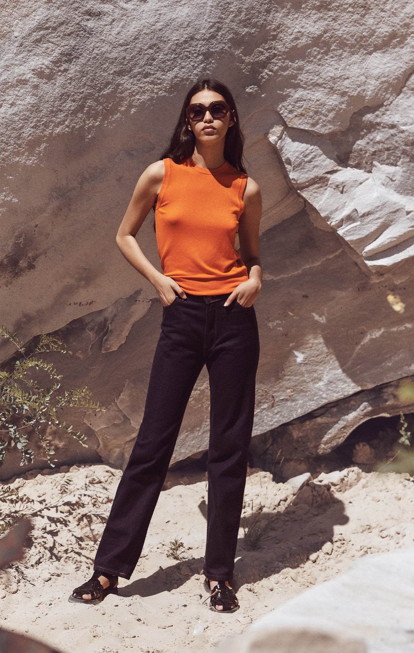 Jean droit taille haute laine – SAINT JAMES x Atelier TUFFERY – Apolline