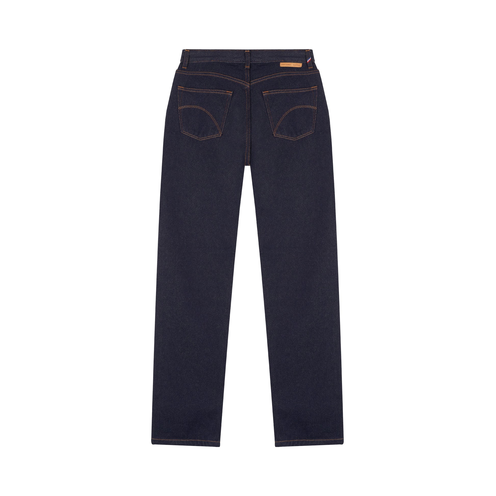 Jean droit taille haute laine – SAINT JAMES x Atelier TUFFERY – Apolline