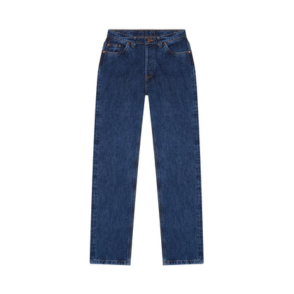 Jean femme droit taille haute Stonewashed - APOLLINE