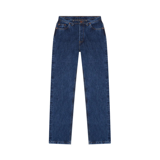 Jean femme droit taille haute Stonewashed - Apoline