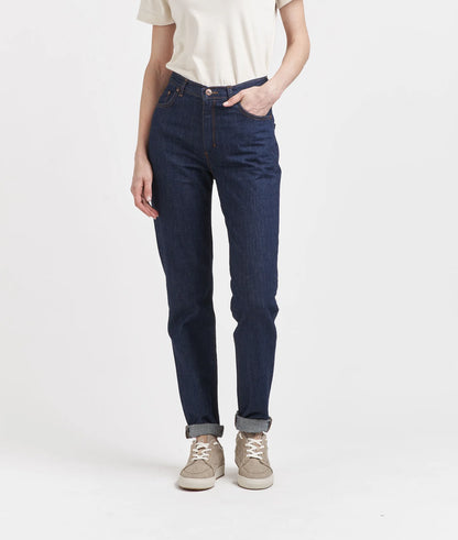 Jean femme mom taille haute Coton Bio - MARTHE