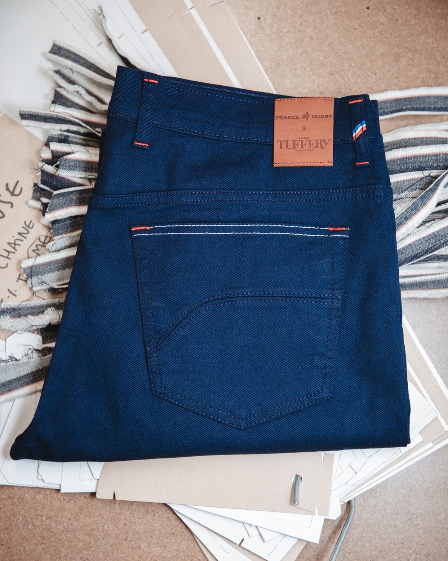 Jean ajusté brut bio France Rugby – Alphonse