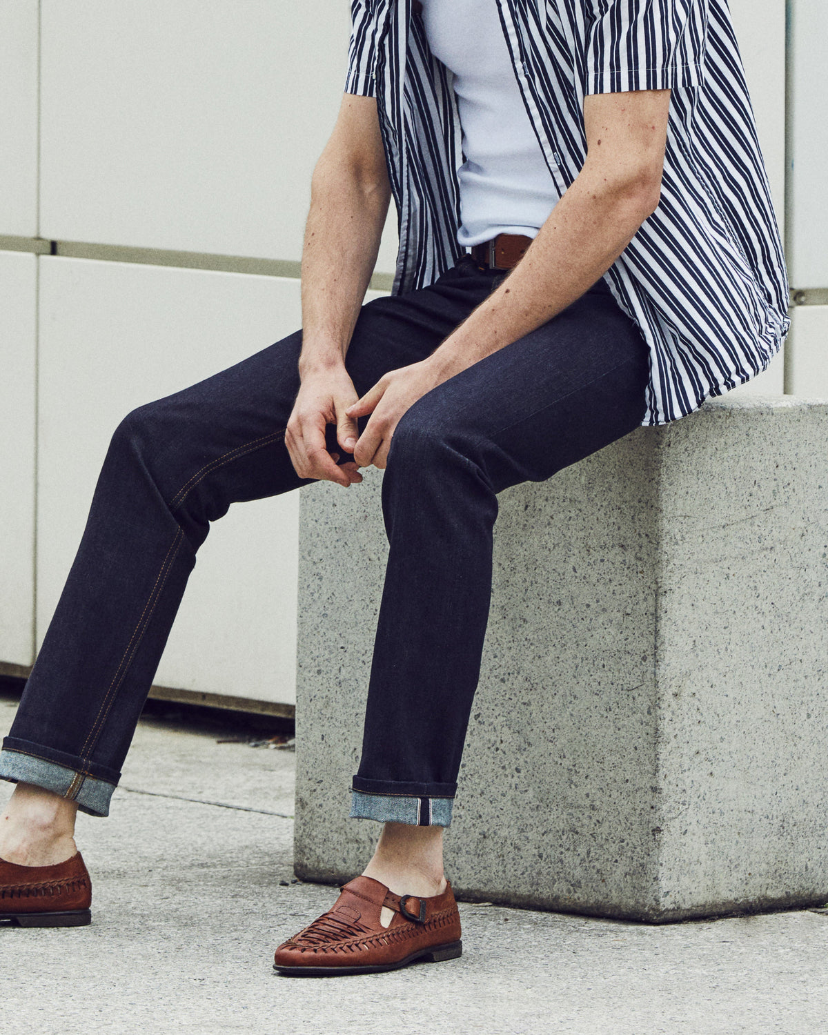 Jean droit ajusté Brut Selvedge - Alphonse