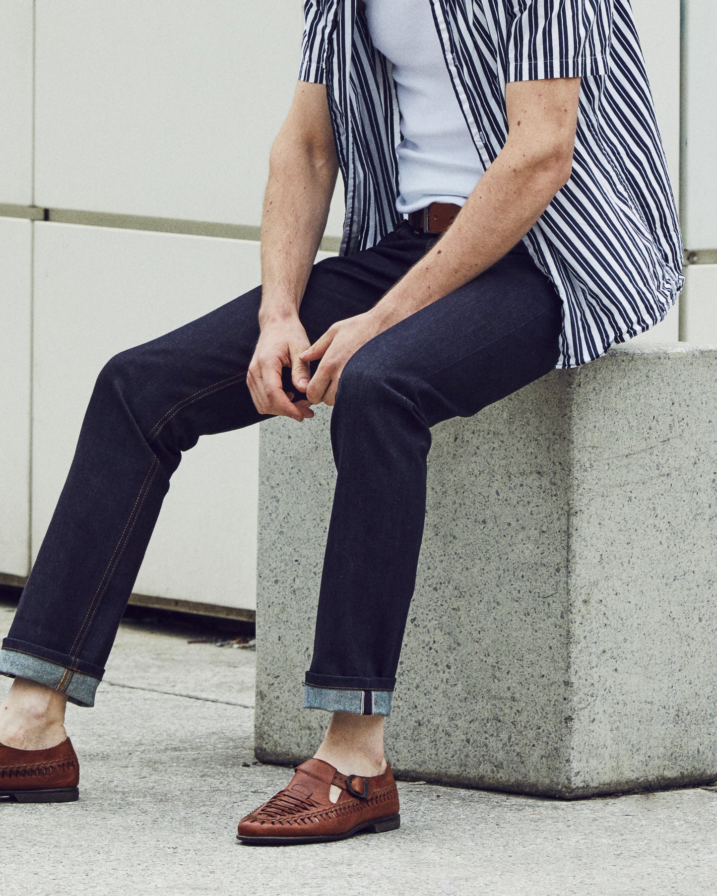 Jean droit ajusté Brut Selvedge - Alphonse