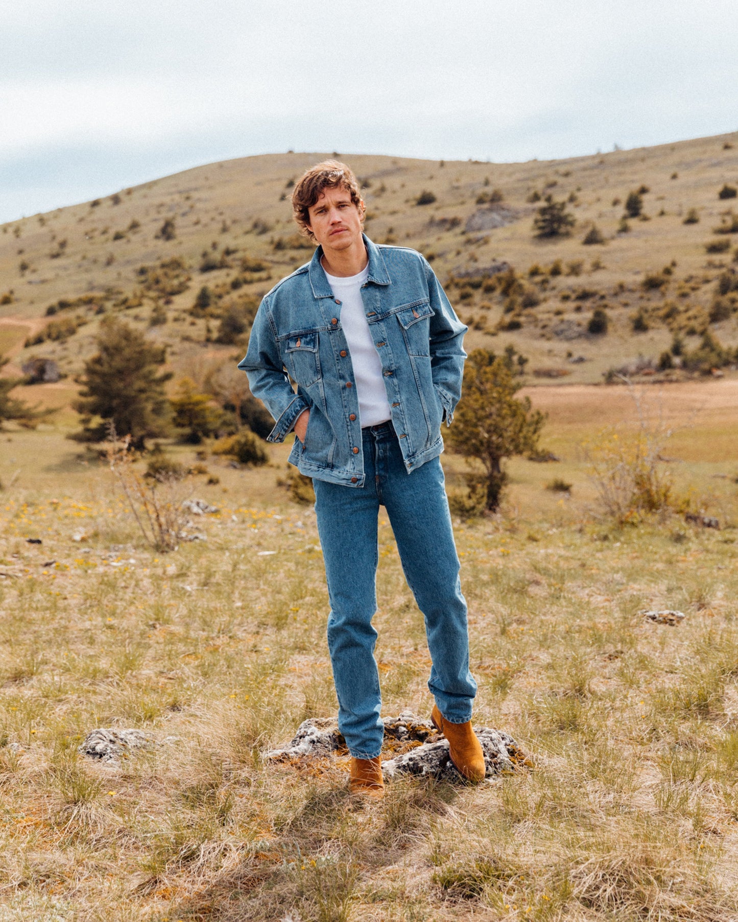 Jean droit taille haute clair - Célestin