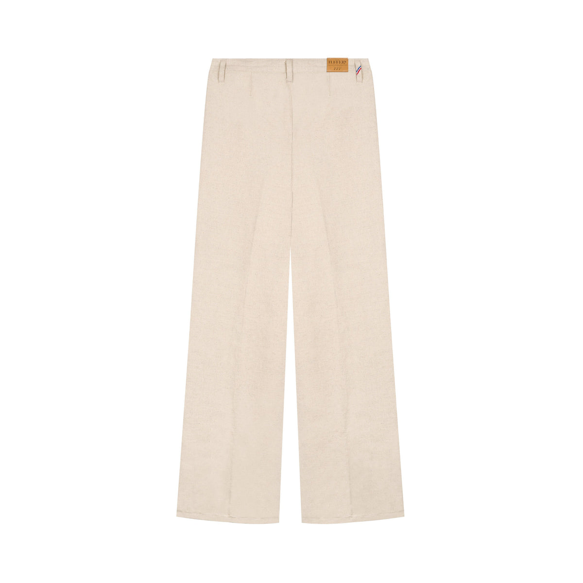 Pantalon femme droit taille haute Chanvre Naturel - Gabi