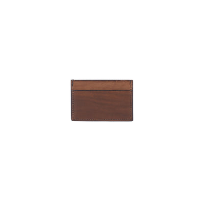 Porte-cartes en cuir Marron