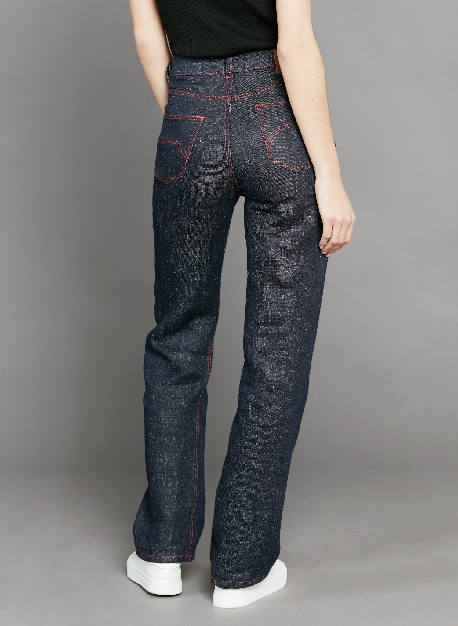 Jean large taille haute Chanvre - Désiré