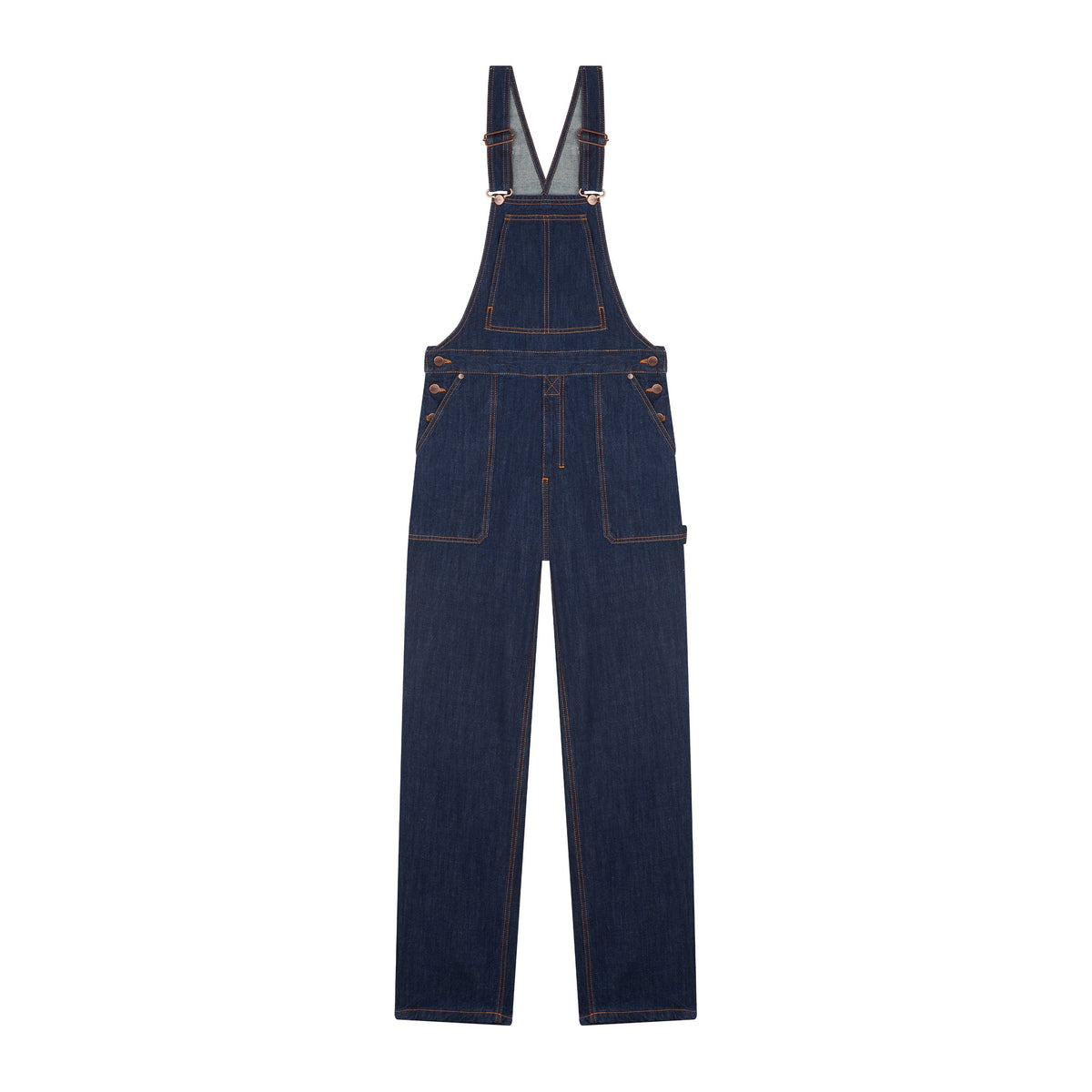 Salopette jean bio indigo naturel - André