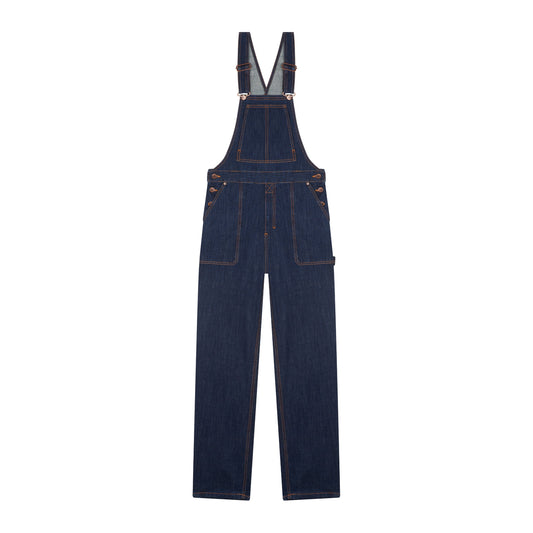 Salopette jean bio indigo naturel - André