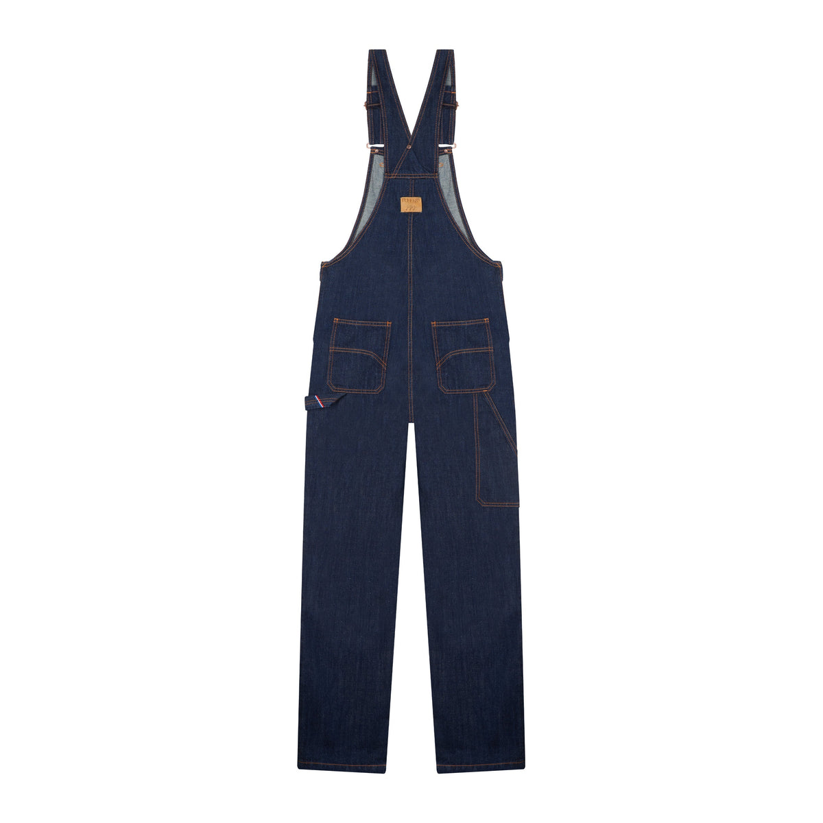 Salopette jean bio indigo naturel - André